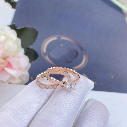 [Love's Uplift]BEE LOVE RING PINK GOLD 1 DIAMOND