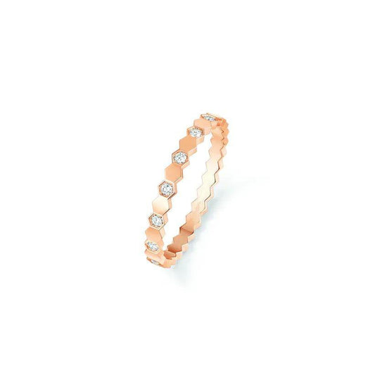 [Love's Uplift]BEE LOVE RING PINK GOLD DIAMOND