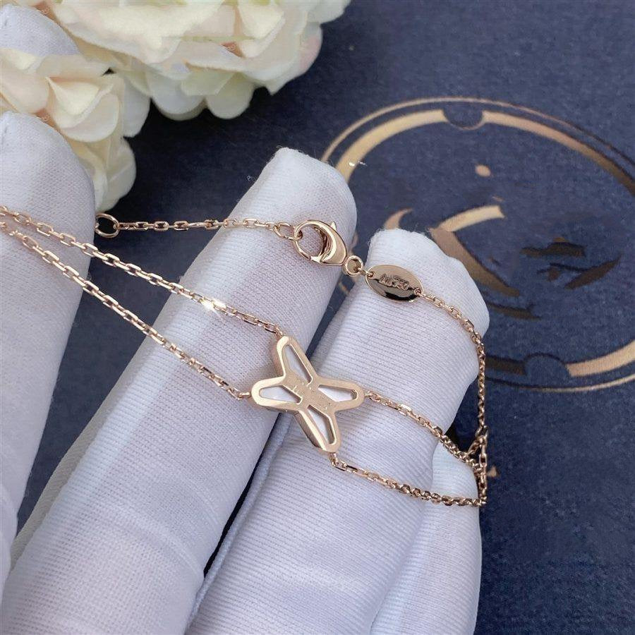 [Love's Uplift]JEUX BRACELET WHITE MOP PINK GOLD 1 DIAMOND