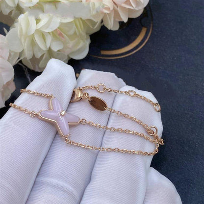 [Love's Uplift]JEUX BRACELET PINK MOP PINK GOLD 1 DIAMOND