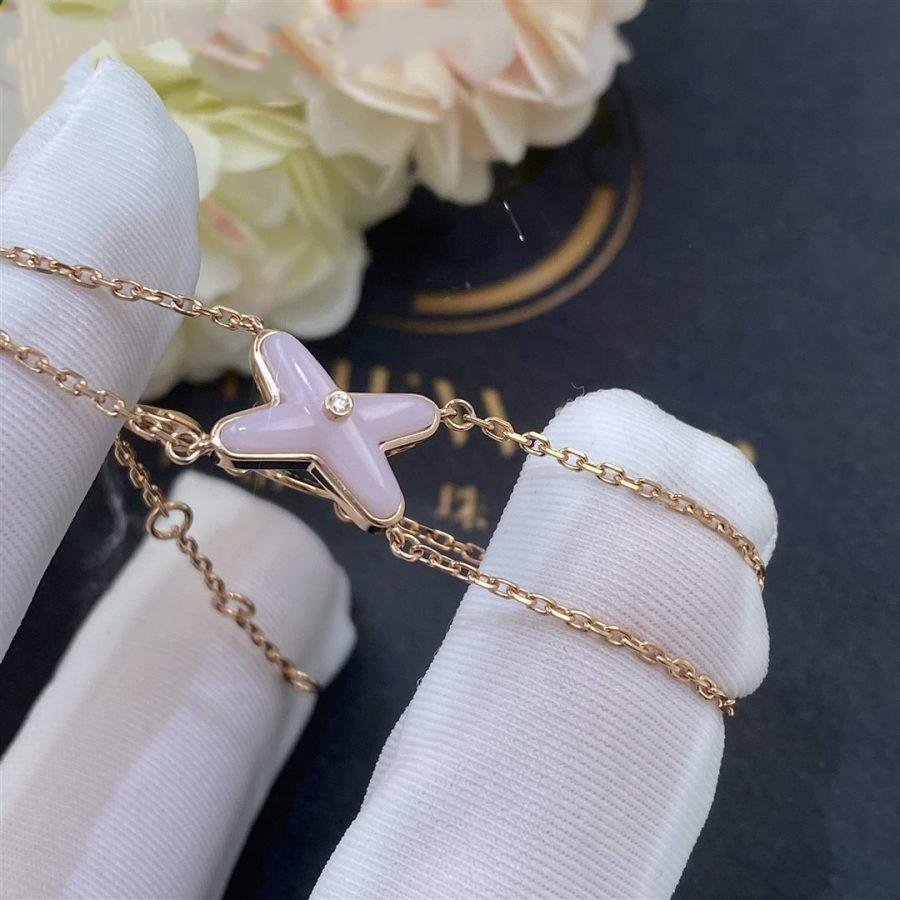 [Love's Uplift]JEUX BRACELET PINK MOP PINK GOLD 1 DIAMOND