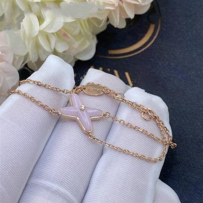 [Love's Uplift]JEUX BRACELET PINK MOP PINK GOLD 1 DIAMOND
