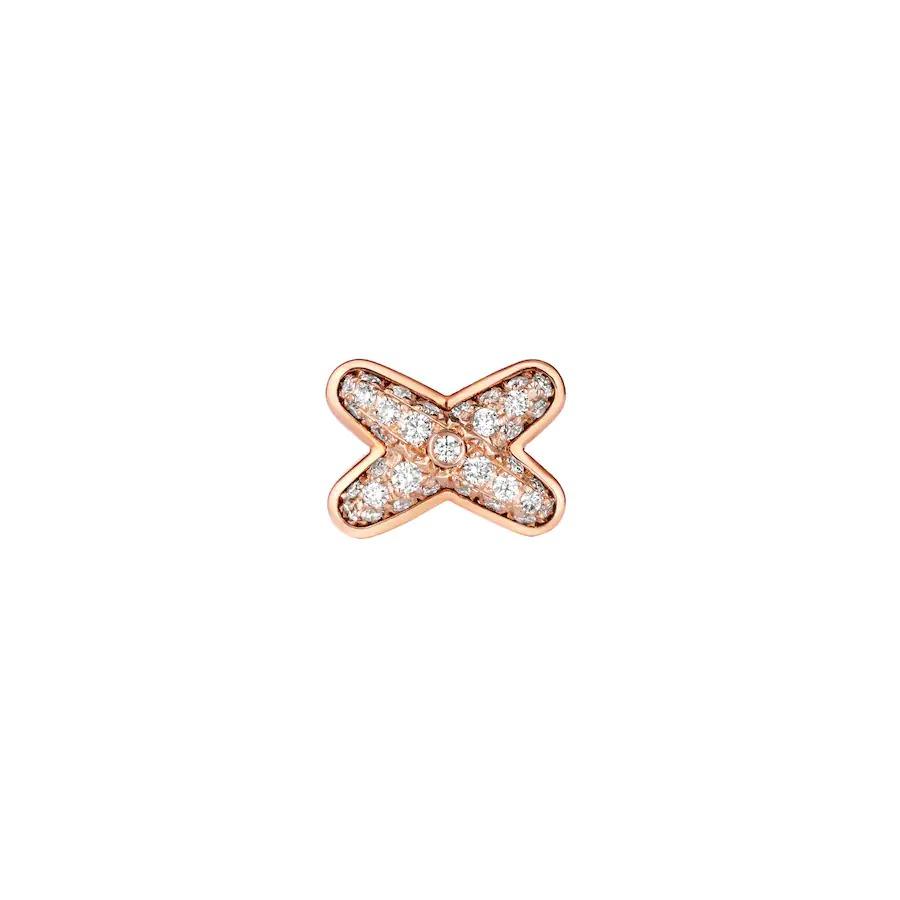 [Love's Uplift]JEUX DE PINK GOLD DIAMOND EARRINGS