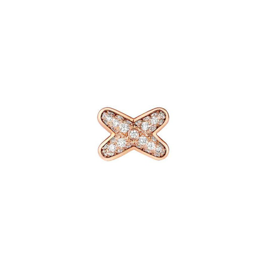 [Love's Uplift]JEUX DE PINK GOLD DIAMOND EARRINGS