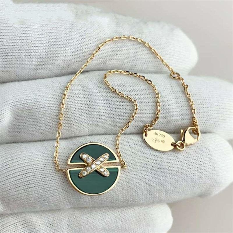 [Love's Uplift]JEUX DE BRACELET MALACHITE PINK GOLD DIAMONDS