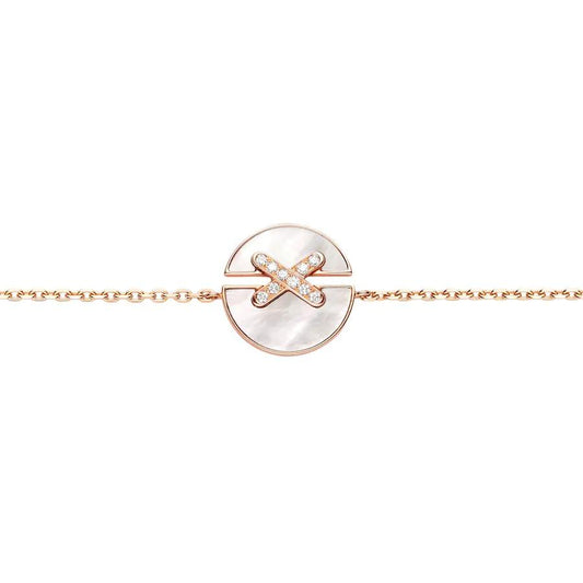 [Love's Uplift]JEUX DE BRACELET MOP PINK GOLD DIAMONDS