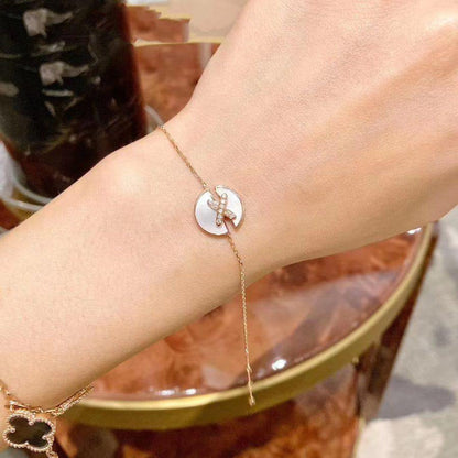 [Love's Uplift]JEUX DE BRACELET MOP PINK GOLD DIAMONDS
