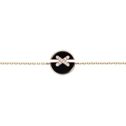[Love's Uplift]JEUX DE BRACELET ONYX PINK GOLD DIAMOND