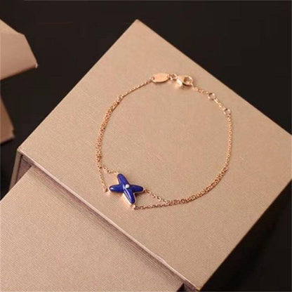 [Love's Uplift]Hollow Design Four-Leaf Clover Flower Shape Ring