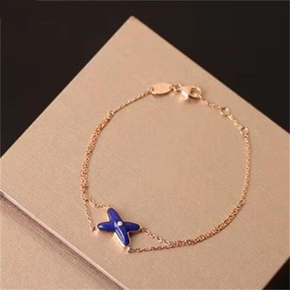 [Love's Uplift]Hollow Design Four-Leaf Clover Flower Shape Ring
