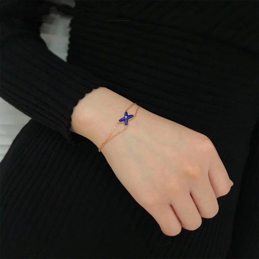 [Love's Uplift]Hollow Design Four-Leaf Clover Flower Shape Ring