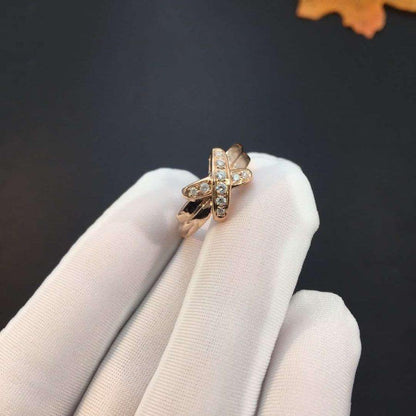 [Love's Uplift]JEUX DE PINK GOLD DIAMOND RING