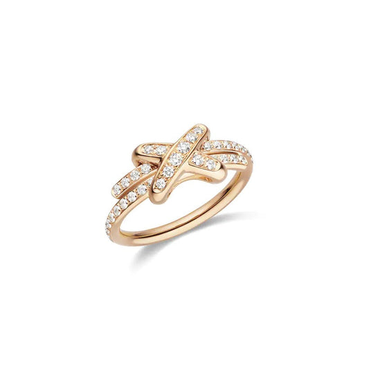 [Love's Uplift]JEUX DE RING PINK GOLD DIAMOND