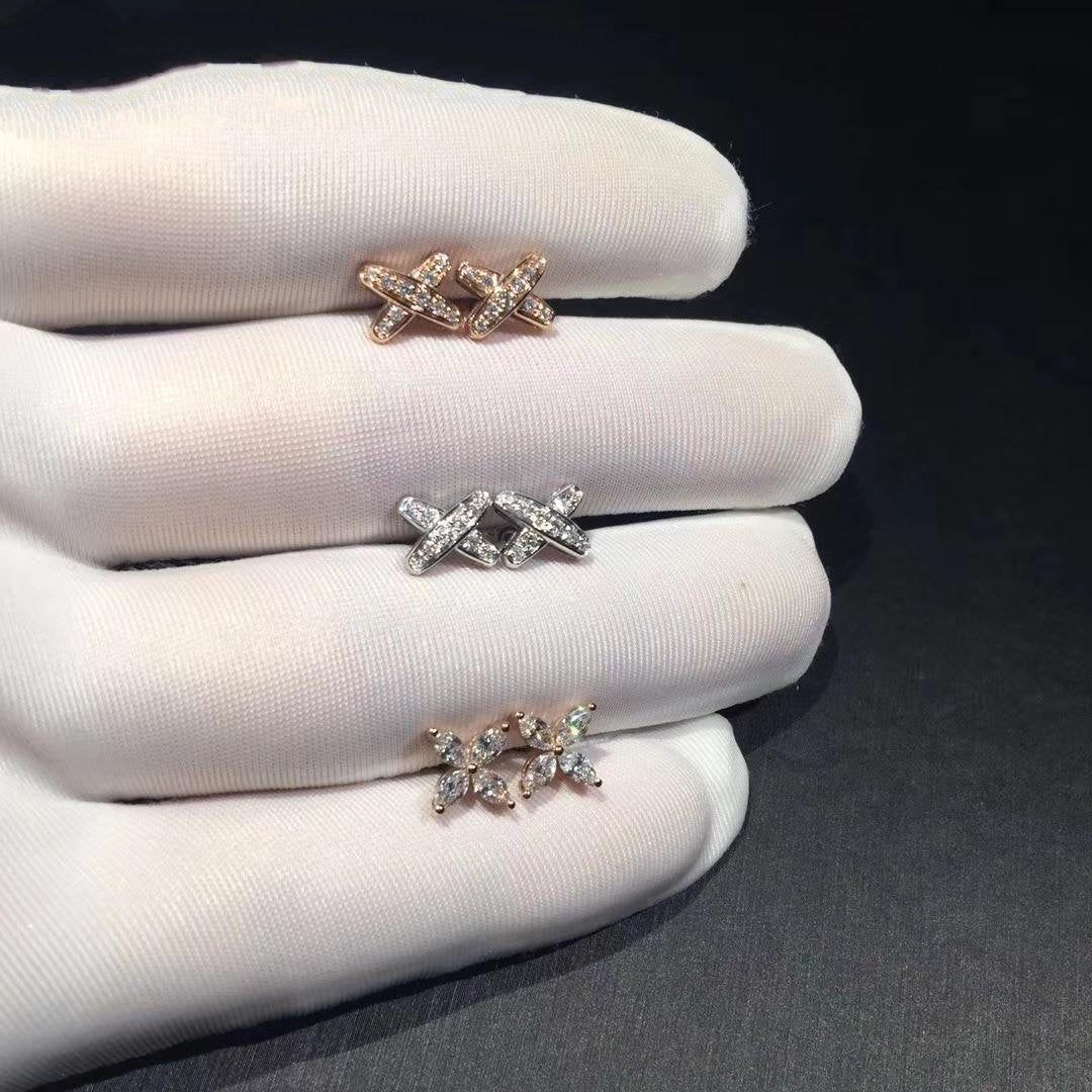 [Love's Uplift]JEUX DE DIAMOND EARRINGS