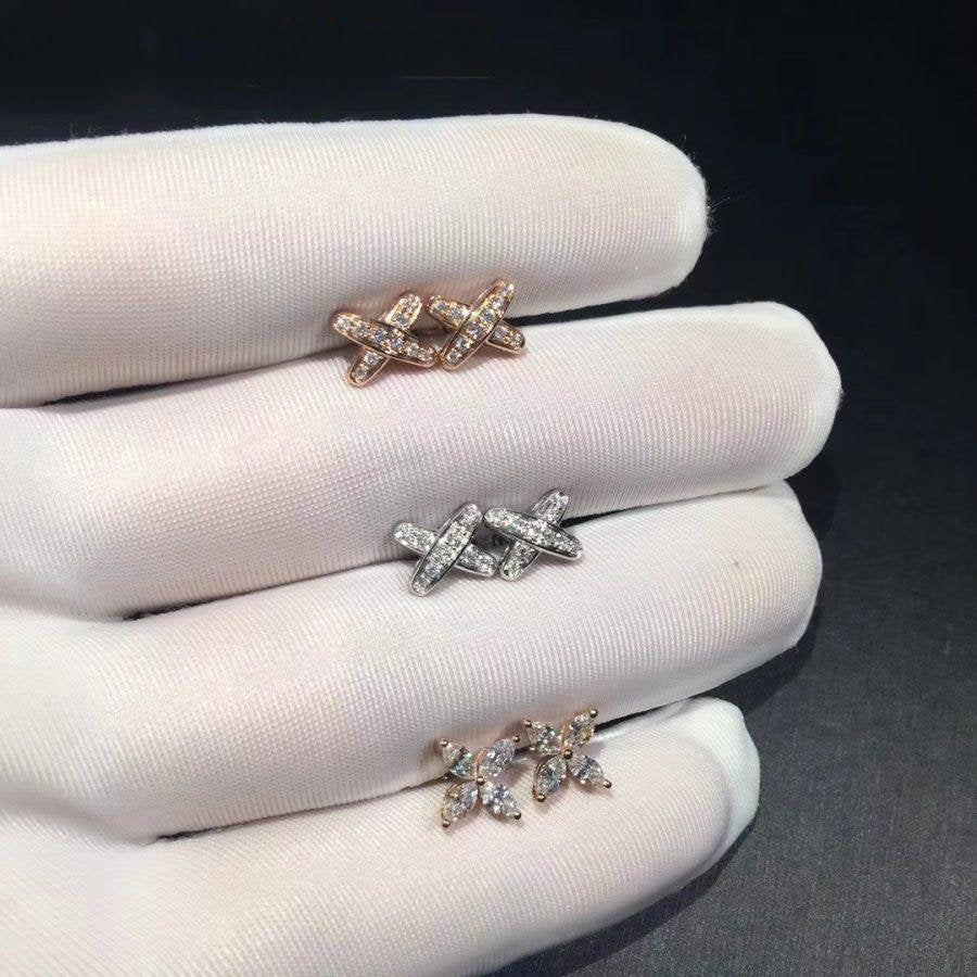 [Love's Uplift]JEUX DE DIAMOND EARRINGS