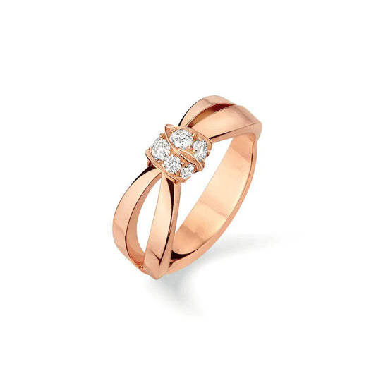 [Love's Uplift]LIENS RING PINK GOLD DIAMOND