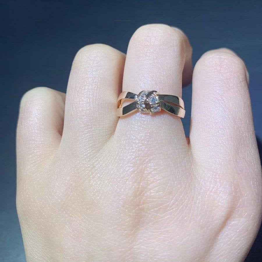 [Love's Uplift]LIENS RING PINK GOLD DIAMOND