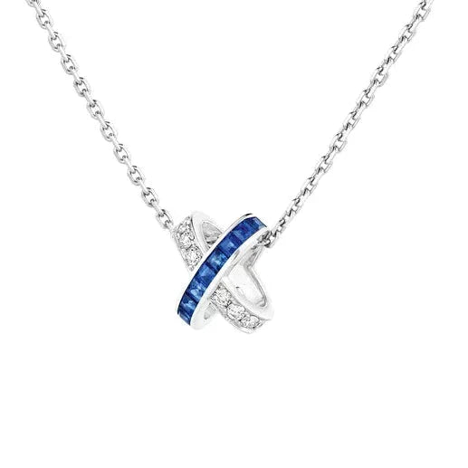 [Love's Uplift]LIENS DIAMOND SILVER NECKLACE