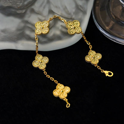 [Love's Uplift]CLOVER 5 MOTIFS BRONZING BRACELET