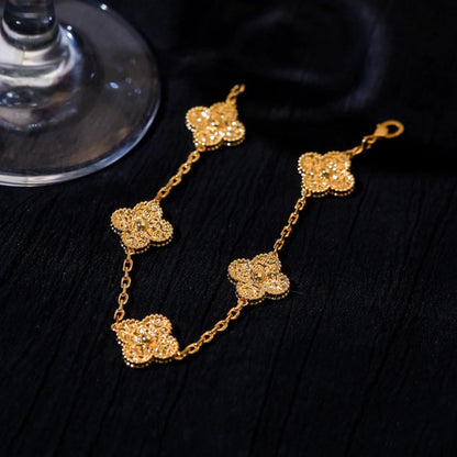 [Love's Uplift]CLOVER 5 MOTIFS BRONZING BRACELET