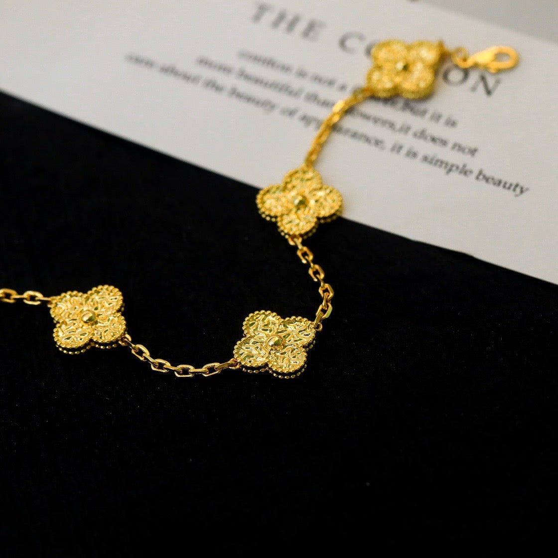 [Love's Uplift]CLOVER 5 MOTIFS BRONZING BRACELET