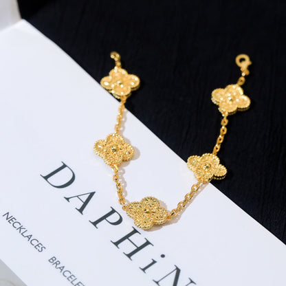 [Love's Uplift]CLOVER 5 MOTIFS BRONZING BRACELET