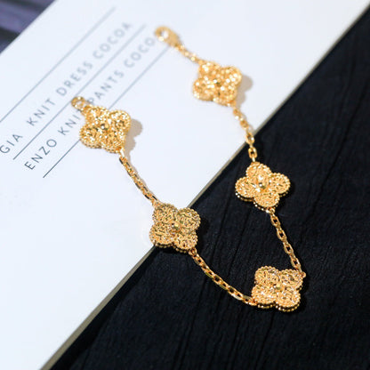 [Love's Uplift]CLOVER 5 MOTIFS BRONZING BRACELET