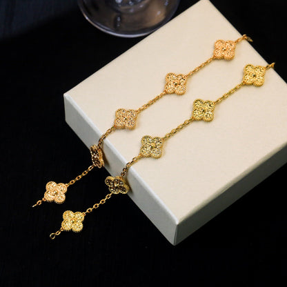 [Love's Uplift]CLOVER 5 MOTIFS BRONZING BRACELET