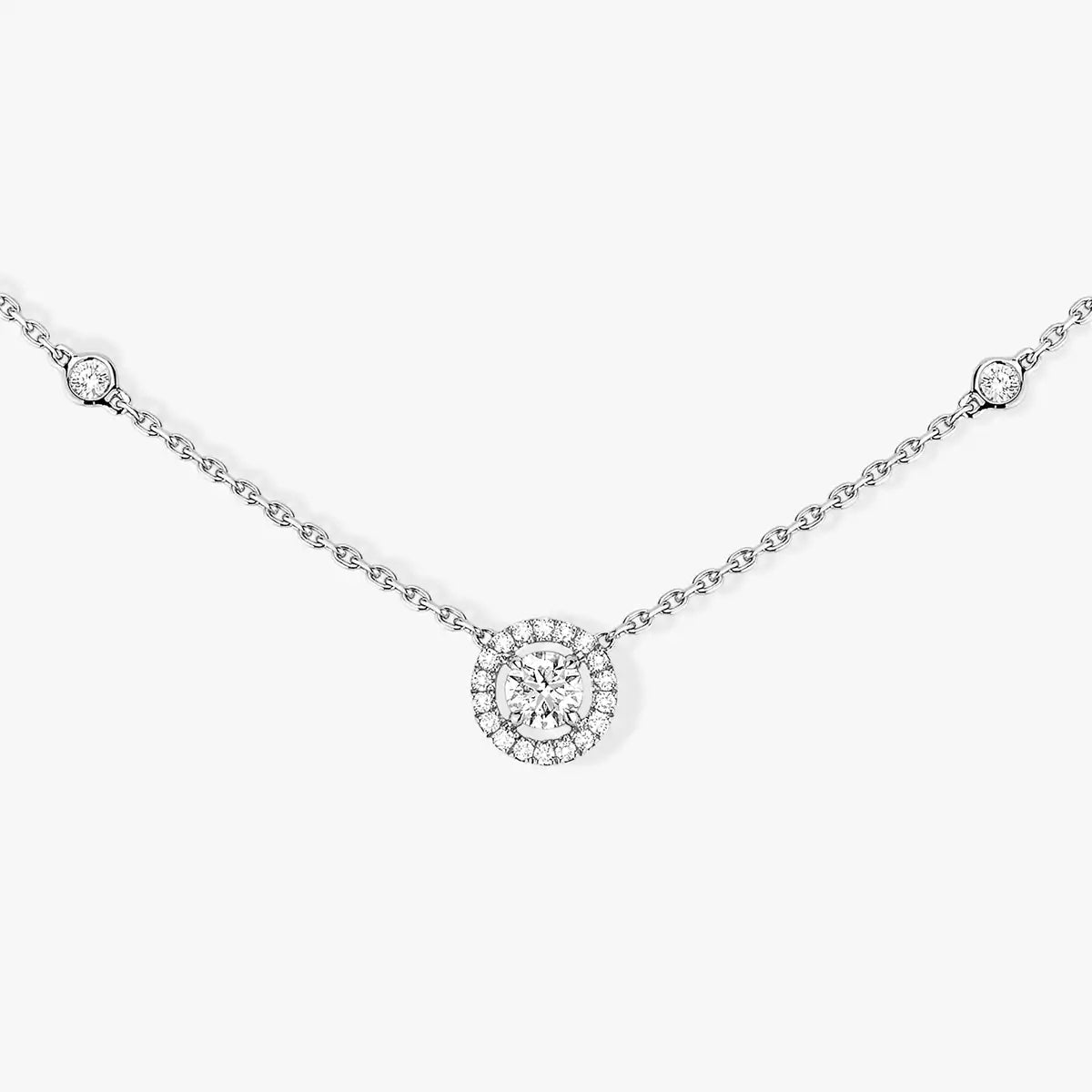 [Love's Uplift ]Diamond Necklace 0,20ct Brilliant Shape Joy