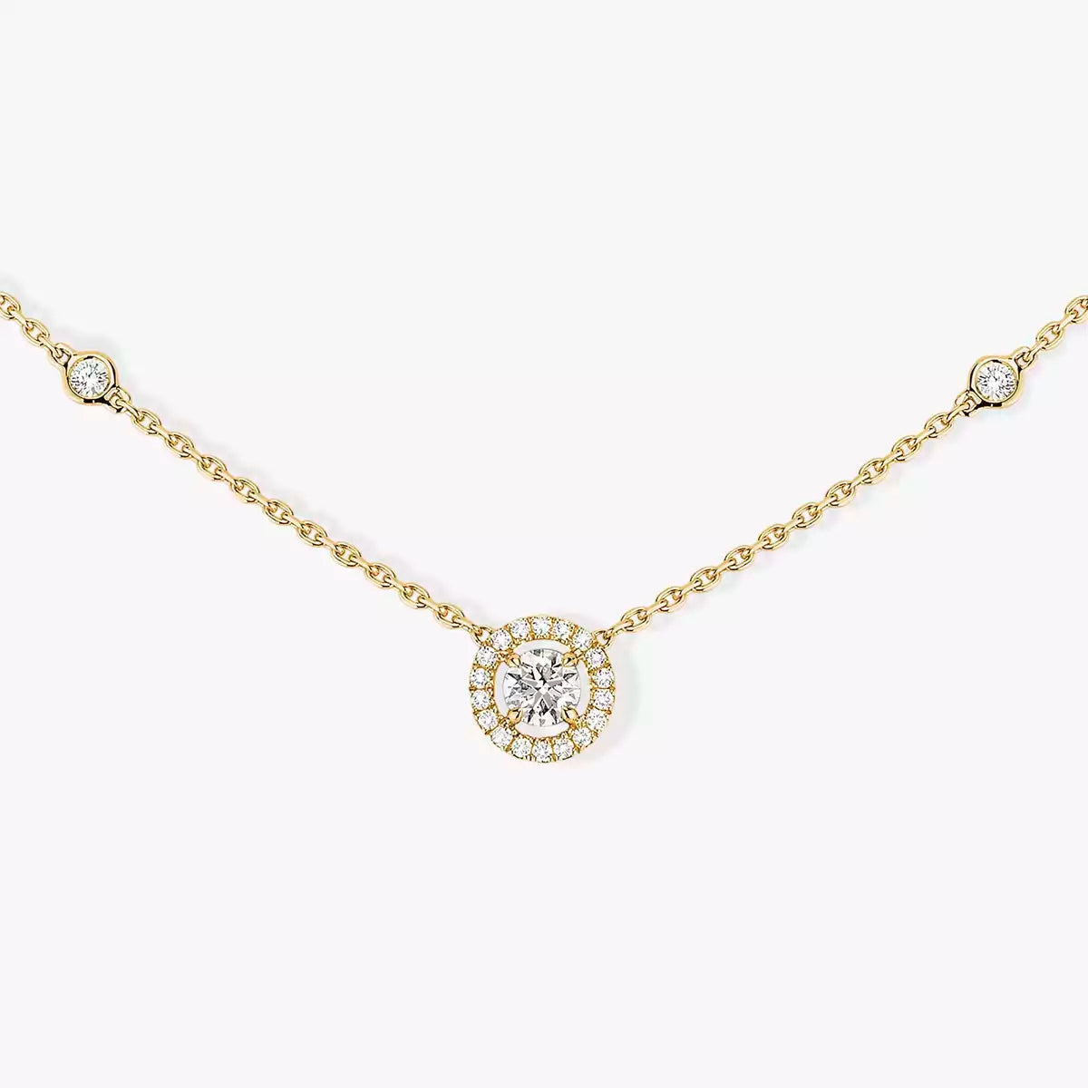 [Love's Uplift ]Diamond Necklace 0,20ct Brilliant Shape Joy