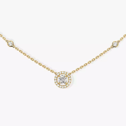 [Love's Uplift ]Diamond Necklace 0,20ct Brilliant Shape Joy