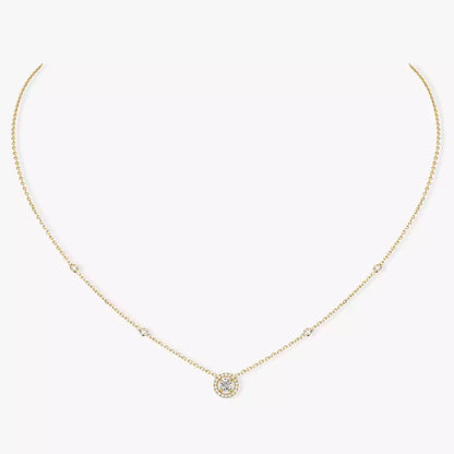 [Love's Uplift ]Diamond Necklace 0,20ct Brilliant Shape Joy