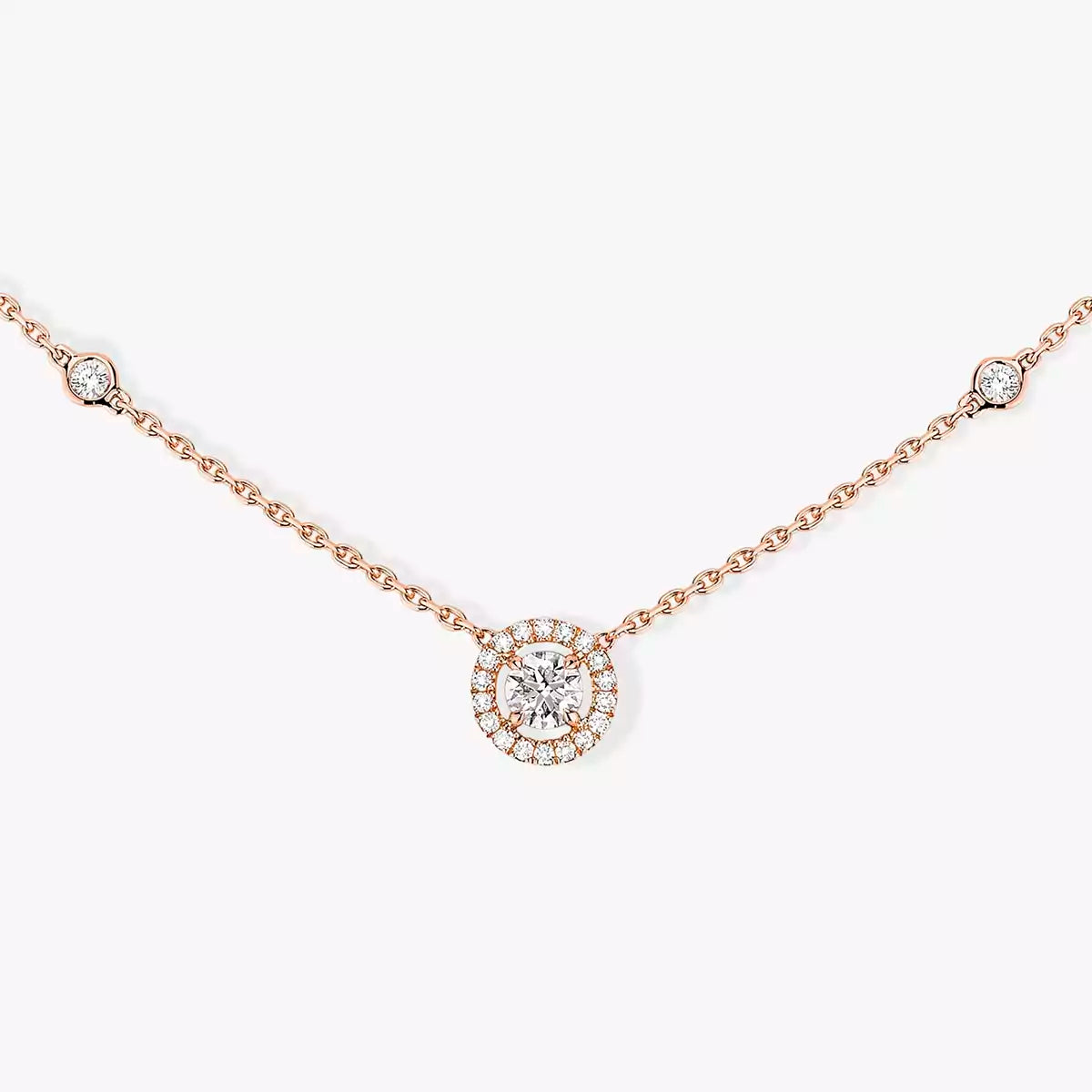[Love's Uplift ]Diamond Necklace 0,20ct Brilliant Shape Joy