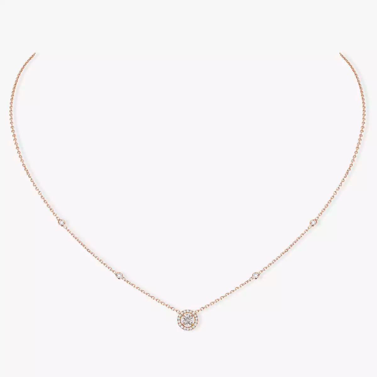 [Love's Uplift ]Diamond Necklace 0,20ct Brilliant Shape Joy