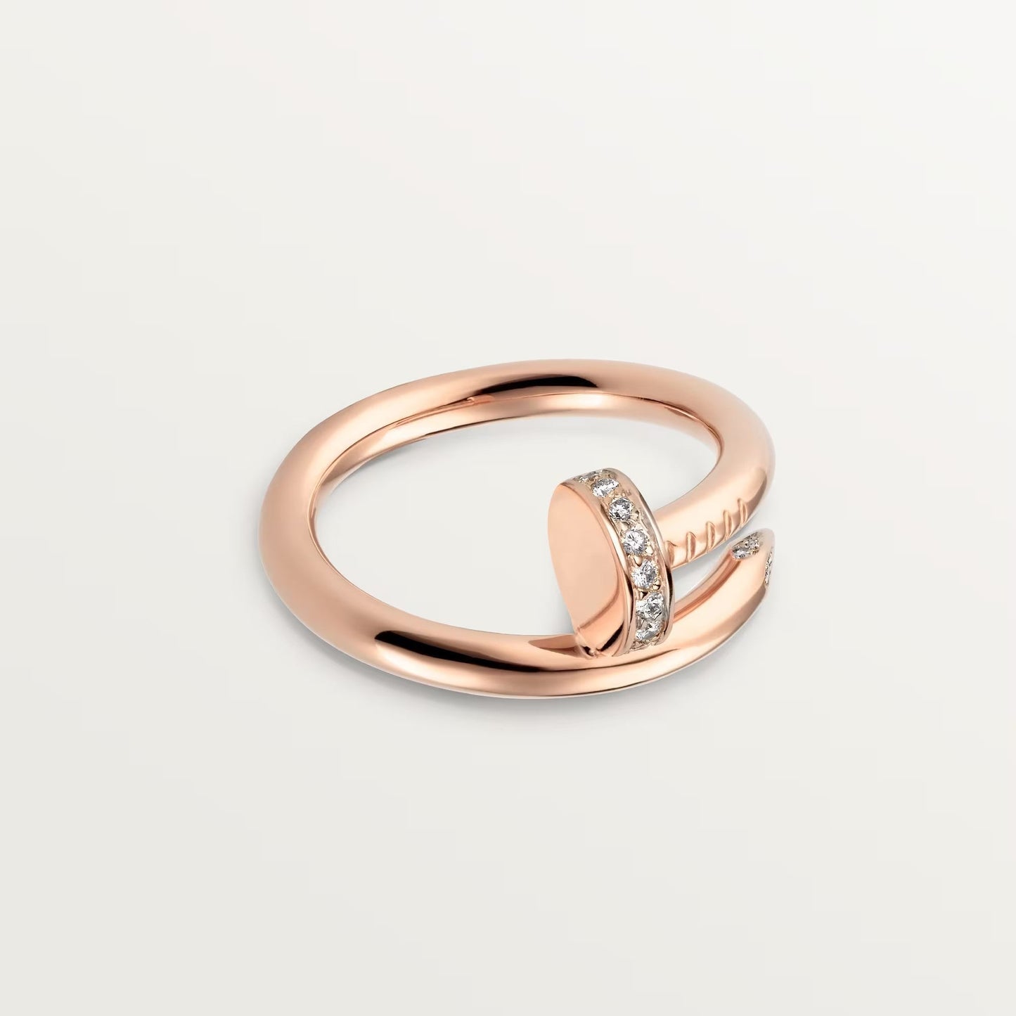 [Love's Uplift]JUSTE RING 2.6MM HALF DIAMOND