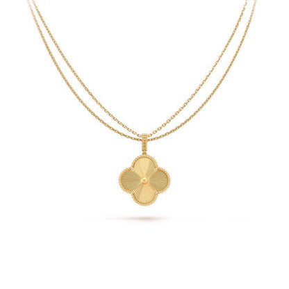 [Love's Uplift]CLOVER 25MM PEDANT NECKLACE GOLD