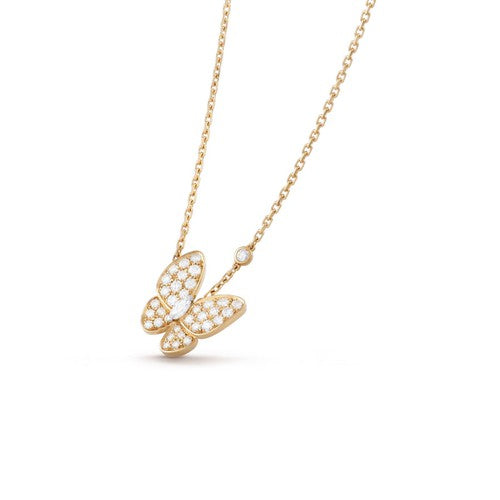 [Love's Uplift]BUTTERFLY DIAMOND NECKLACE
