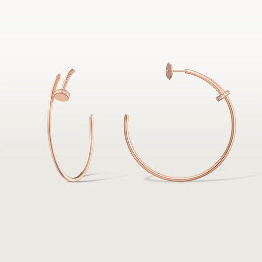 [Love's Uplift]JUSTE HALF DIAMOND LARGE EARRINGS