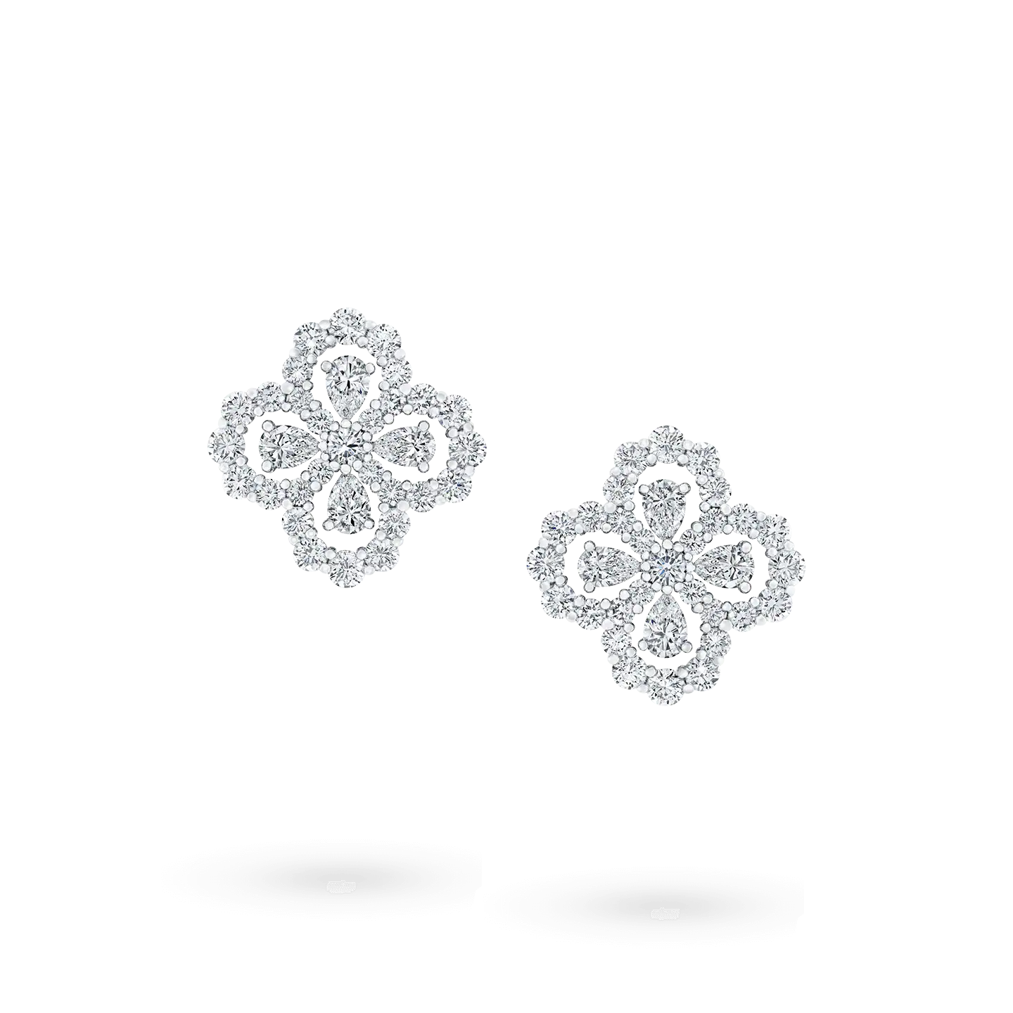 [Love's Uplift]LOOP EARRINGS FULL MOTIF DIAMOND 16MM