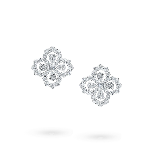 [Love's Uplift]LOOP EARRINGS FULL MOTIF DIAMOND 16MM