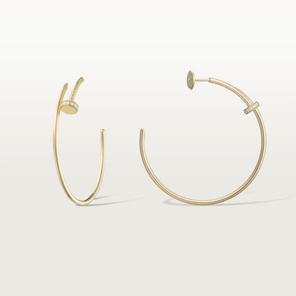 [Love's Uplift]JUSTE HALF DIAMOND LARGE EARRINGS