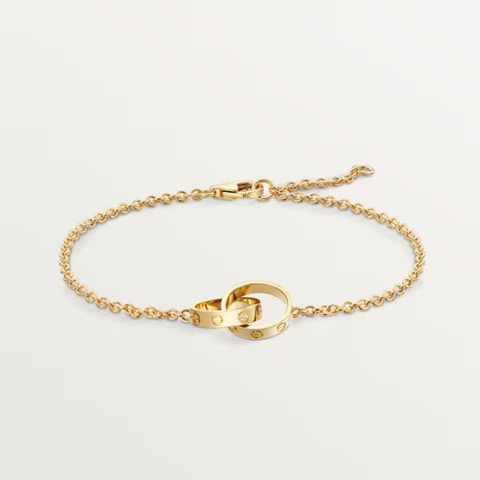 [Love's Uplift]LOVE BRACELET DOUBLE RING