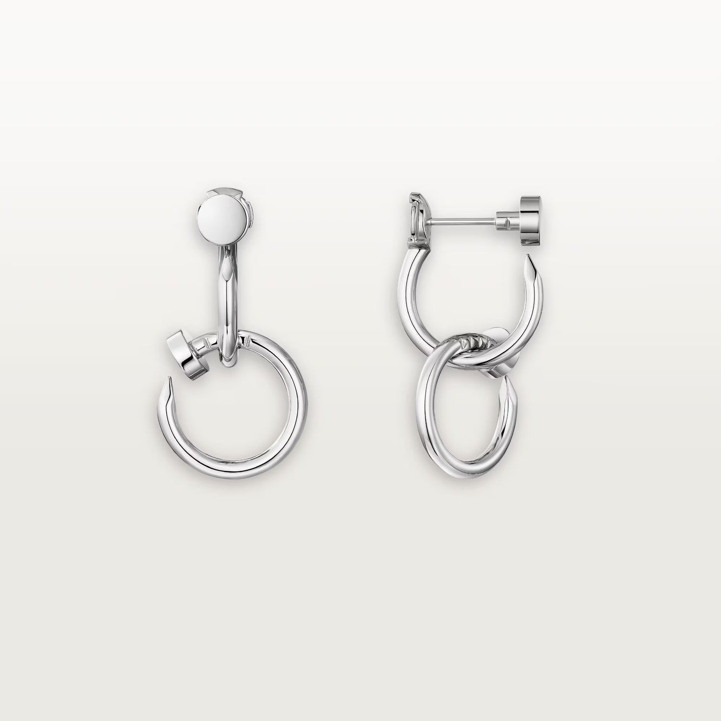 [Love's Uplift]JUSTE NO DIAMOND DOUBLE EARRINGS