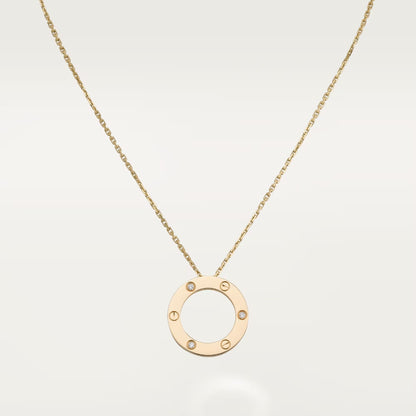[Love's Uplift]LOVE NECKLACE 16MM 3 DIAMONDS