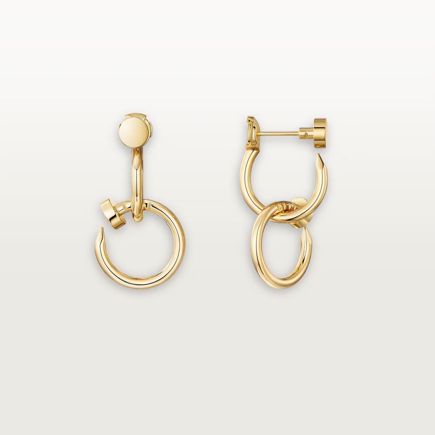 [Love's Uplift]JUSTE NO DIAMOND DOUBLE EARRINGS