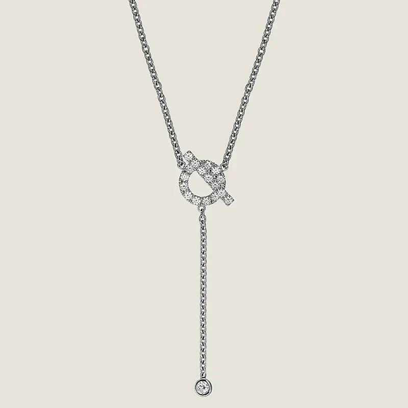 [Love's Uplift]FINESSE SILVER DIAMOND NECKLACE