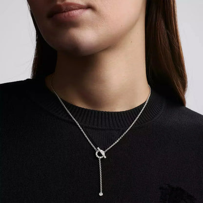 [Love's Uplift]FINESSE SILVER DIAMOND NECKLACE