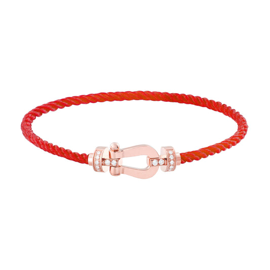 [Love's Uplift]FORCE 10 HALF DIAMOND PINK GOLD RED CORDERI LARGE AND MEDIUM MODEL