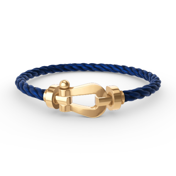 [Love's Uplift]Force Horseshoe & Clover 5 Motifs Bracelet Stack Set