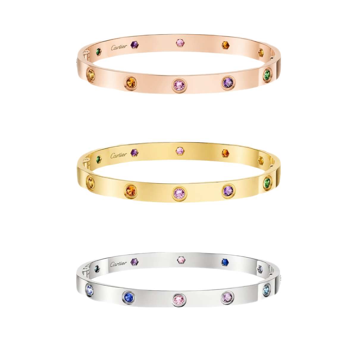 [Love's Uplift]2026 RAINBOW LOVE BRACELET 6.1MM  10 DIAMONDS